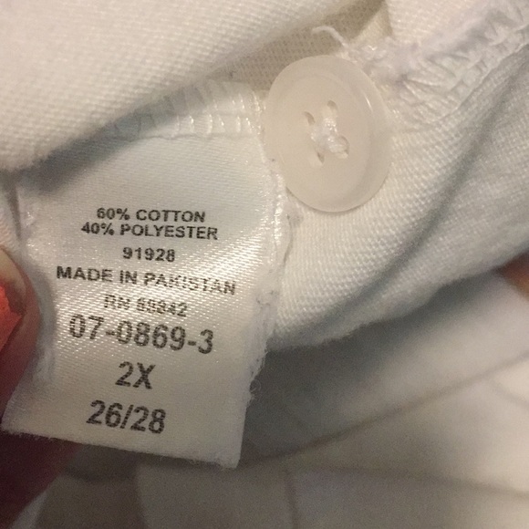 Roaman’s S/S white tunic, size 3x - Picture 5 of 6